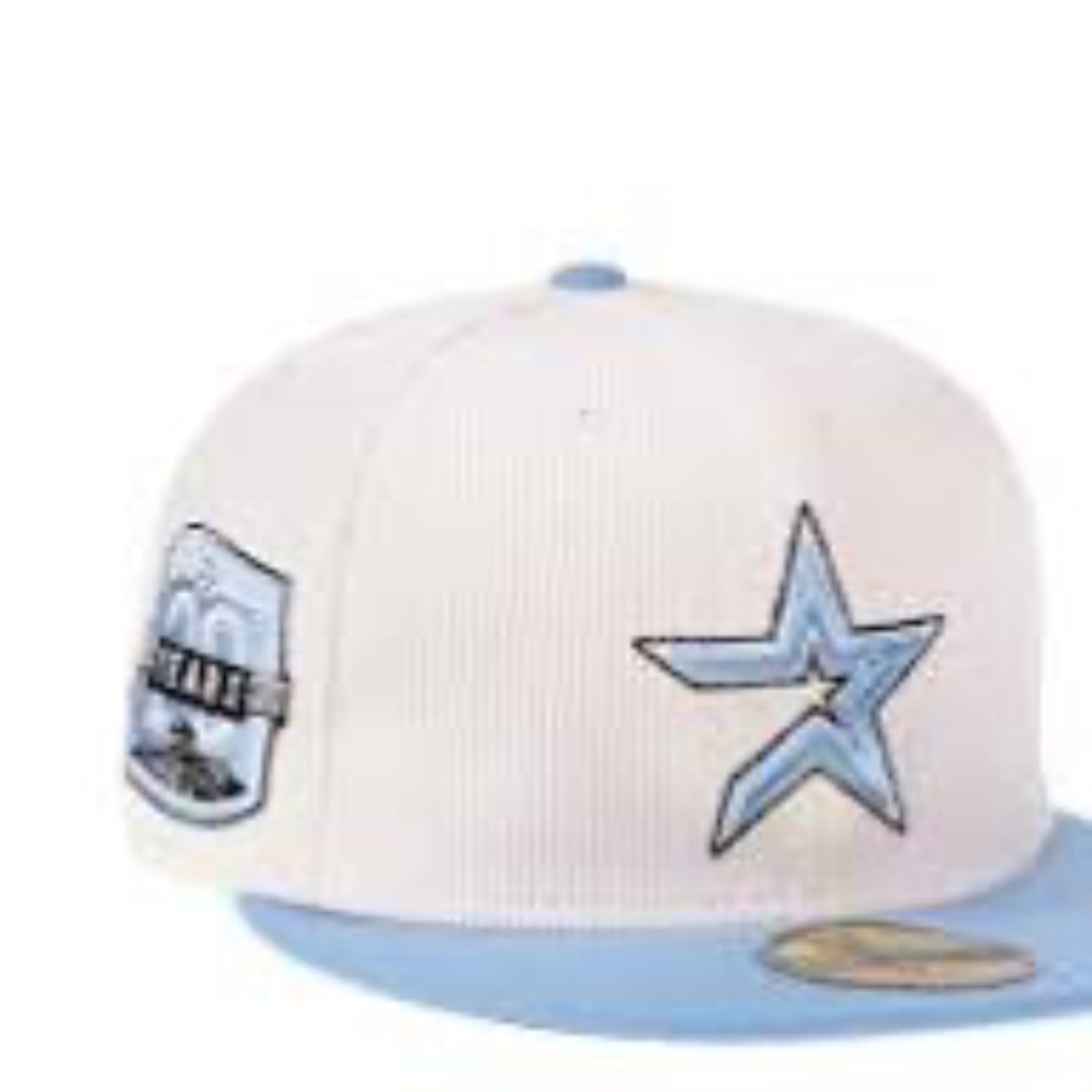 NEW ERA HOUSTON ASTROS 20TH ANNIVERSARY CREME CORDUROY TWO TONE EDITION 59FIFTY